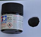 Acrylic XF1 Flat Black 3/4 oz