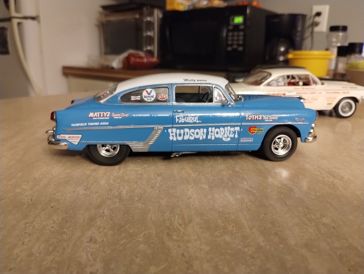 1954 Hudson Special Jr Stock Plastic Model Car Kit 1/25 Scale 1219 pictures by