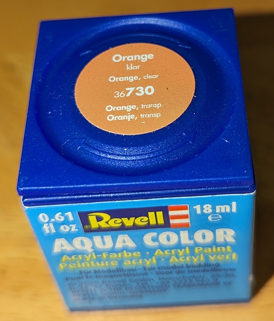 Gallery Pictures Revell-Germany 18ml Bottle Acrylic Orange Clear Aqua ...