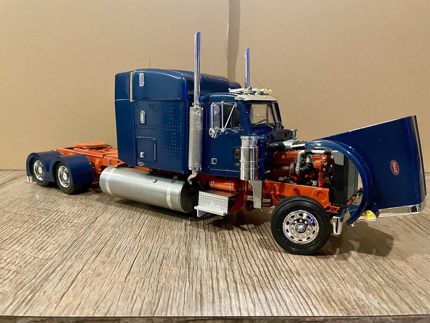 Peterbilt 378 Long Hauler Semi Tractor -- Plastic Model Truck Vehicle ...