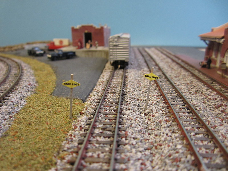Yard Limit Signs (wooden kit) N Scale Model Railroad Trackside