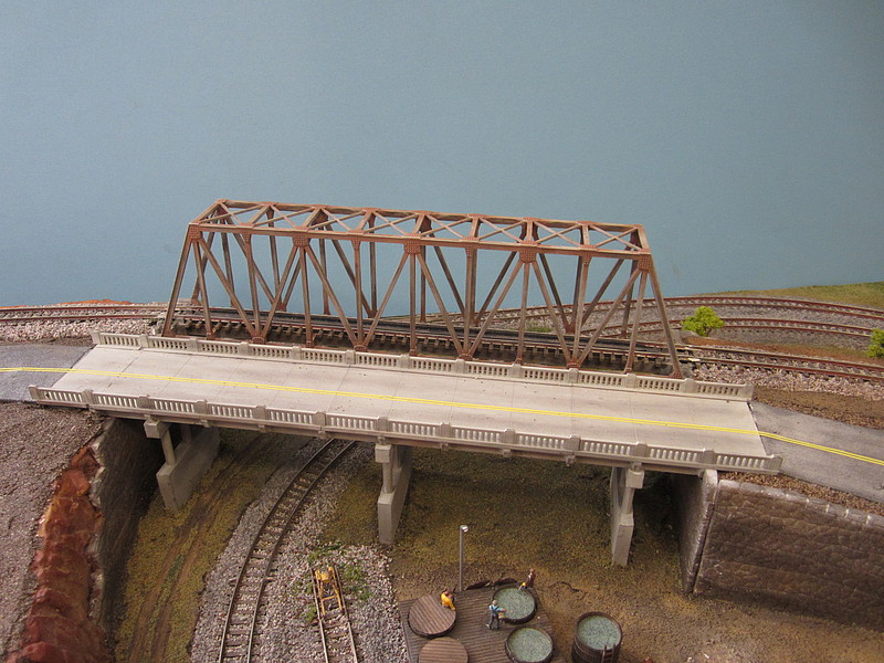 Single Truss Bridge - 248mm (9.75''), Gray -- N Scale Model Railroad ...