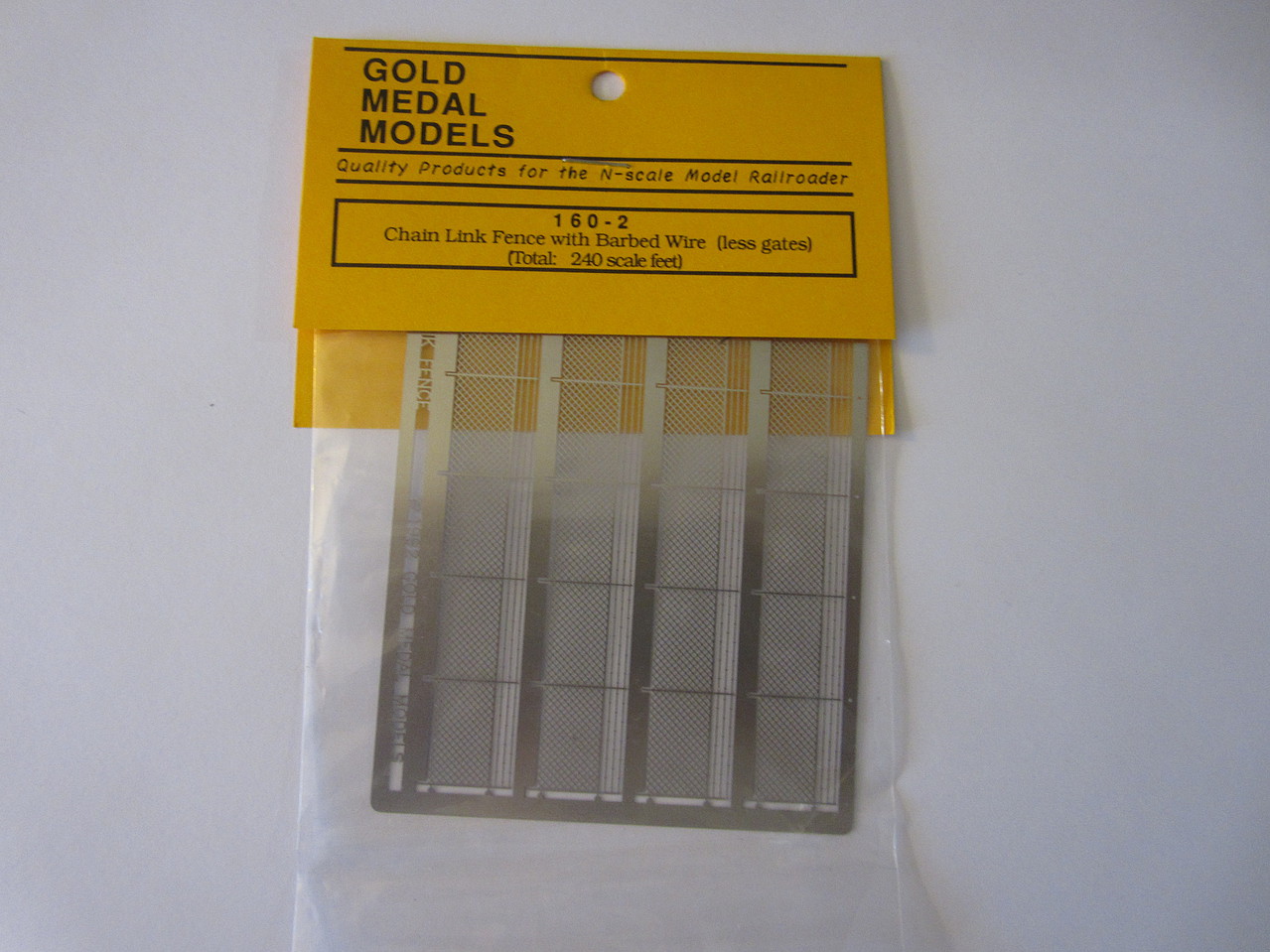 Gold Medal Models 1602 N Chain Link Fence With Barbed Wire for sale online