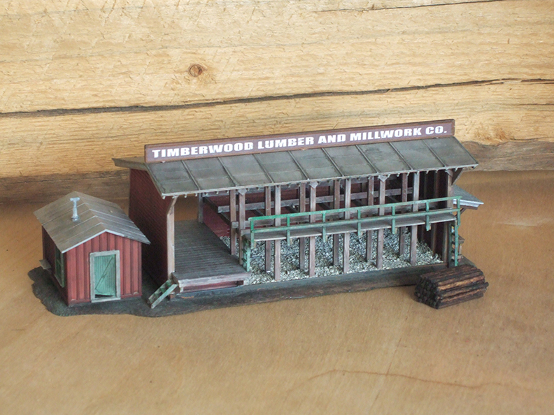 Lumber Yard & Office Kit HO Scale Model Railroad Building 750 pictures by monica ( Nebraska )