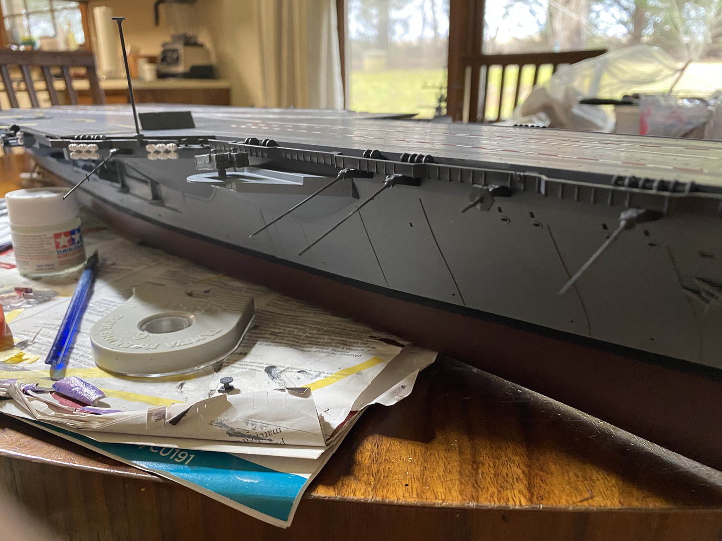 USS Enterprise Carrier Boat Plastic Model Military Ship Kit 1/350