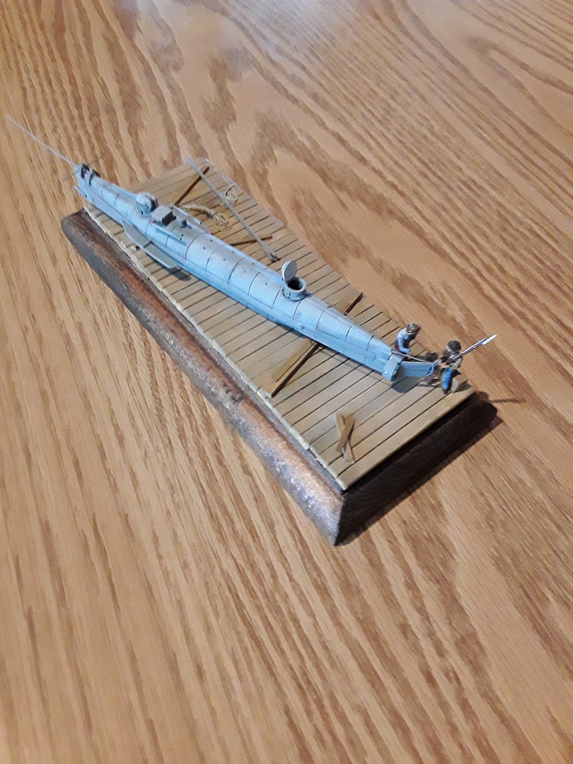 H.L. Hunley Confederate Submarine (111/2''L) Resin Model Submarine Kit 1/72 72001