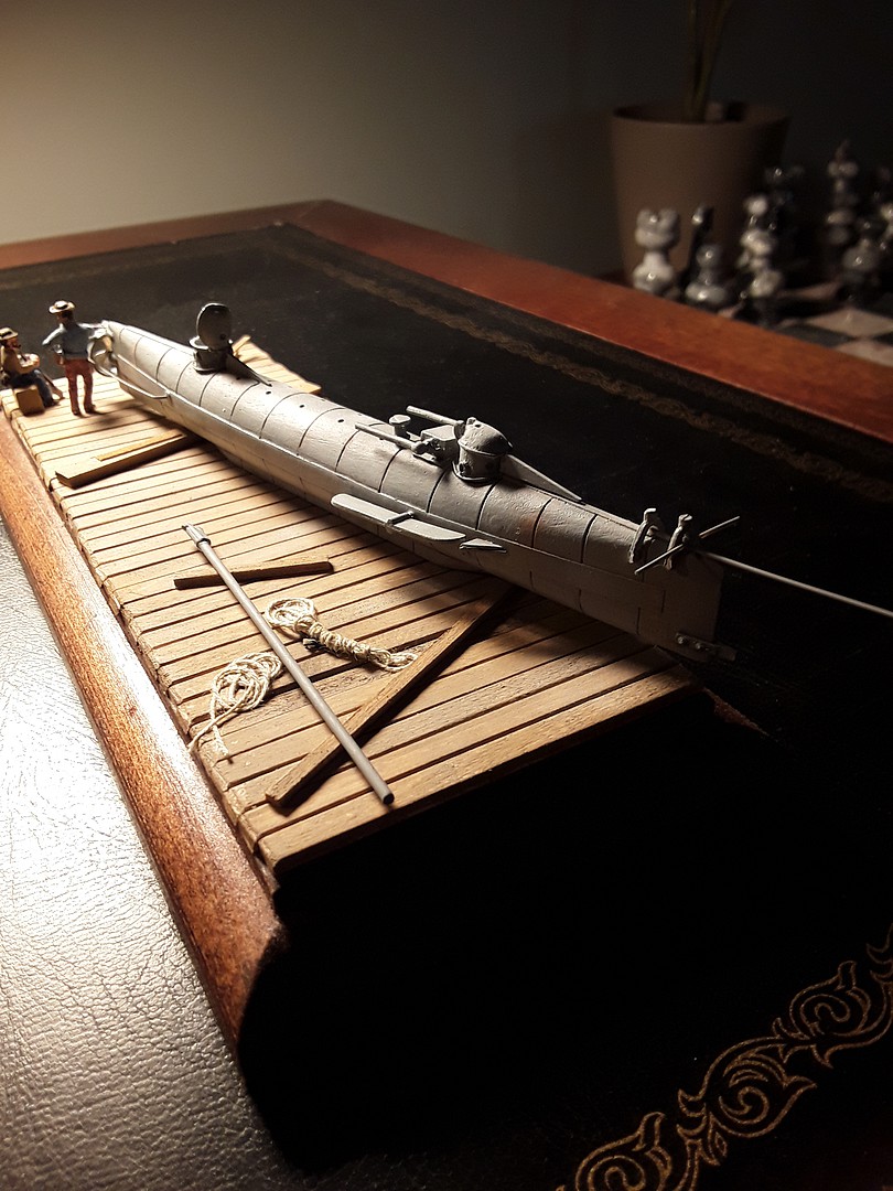 H.L. Hunley Confederate Submarine (111/2''L) Resin Model Submarine Kit 1/72 72001