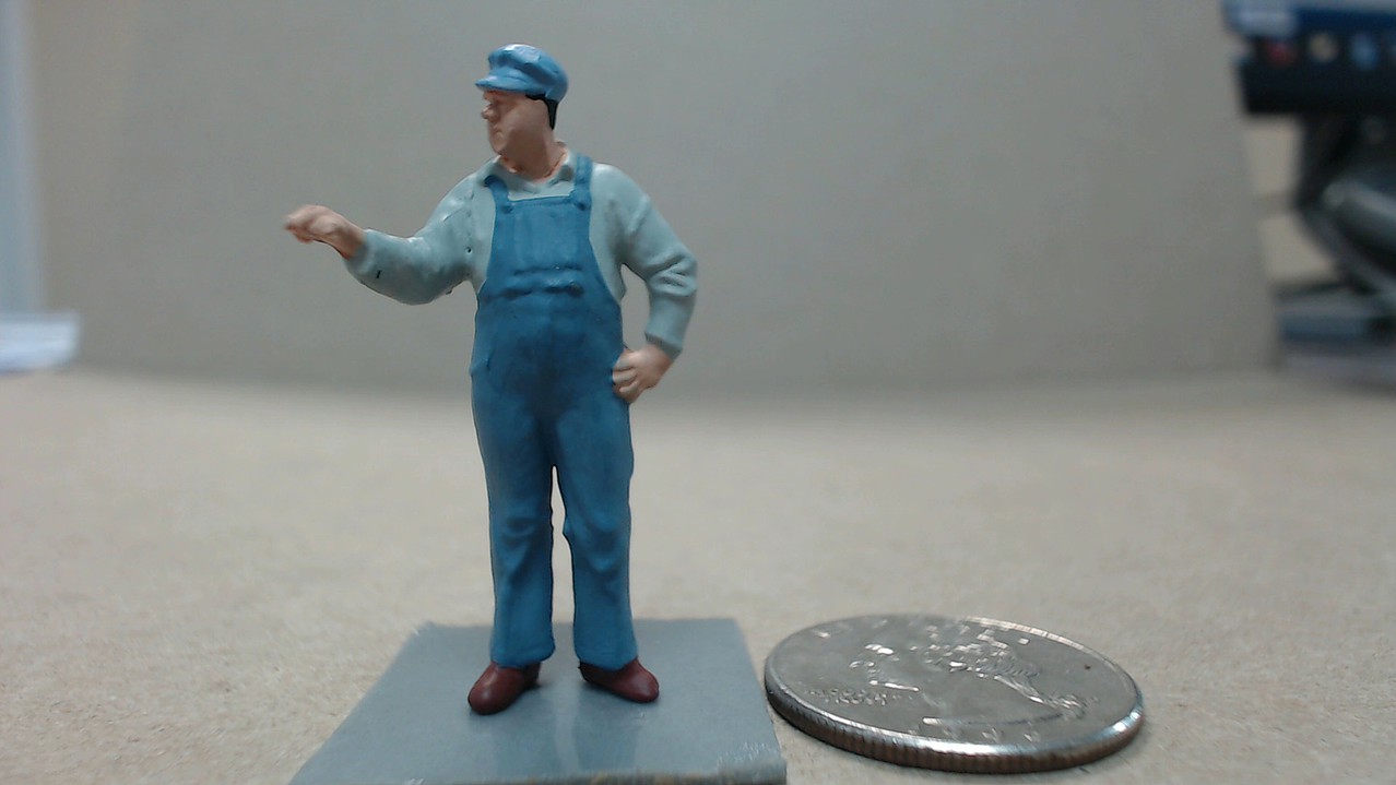 US Track Workers, Conductor & Hobos Model Railroad Figures O