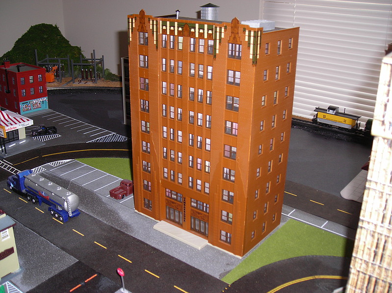 City Apartment Building Kit HO Scale Model Railroad Building 3770 pictures by ronwalk38