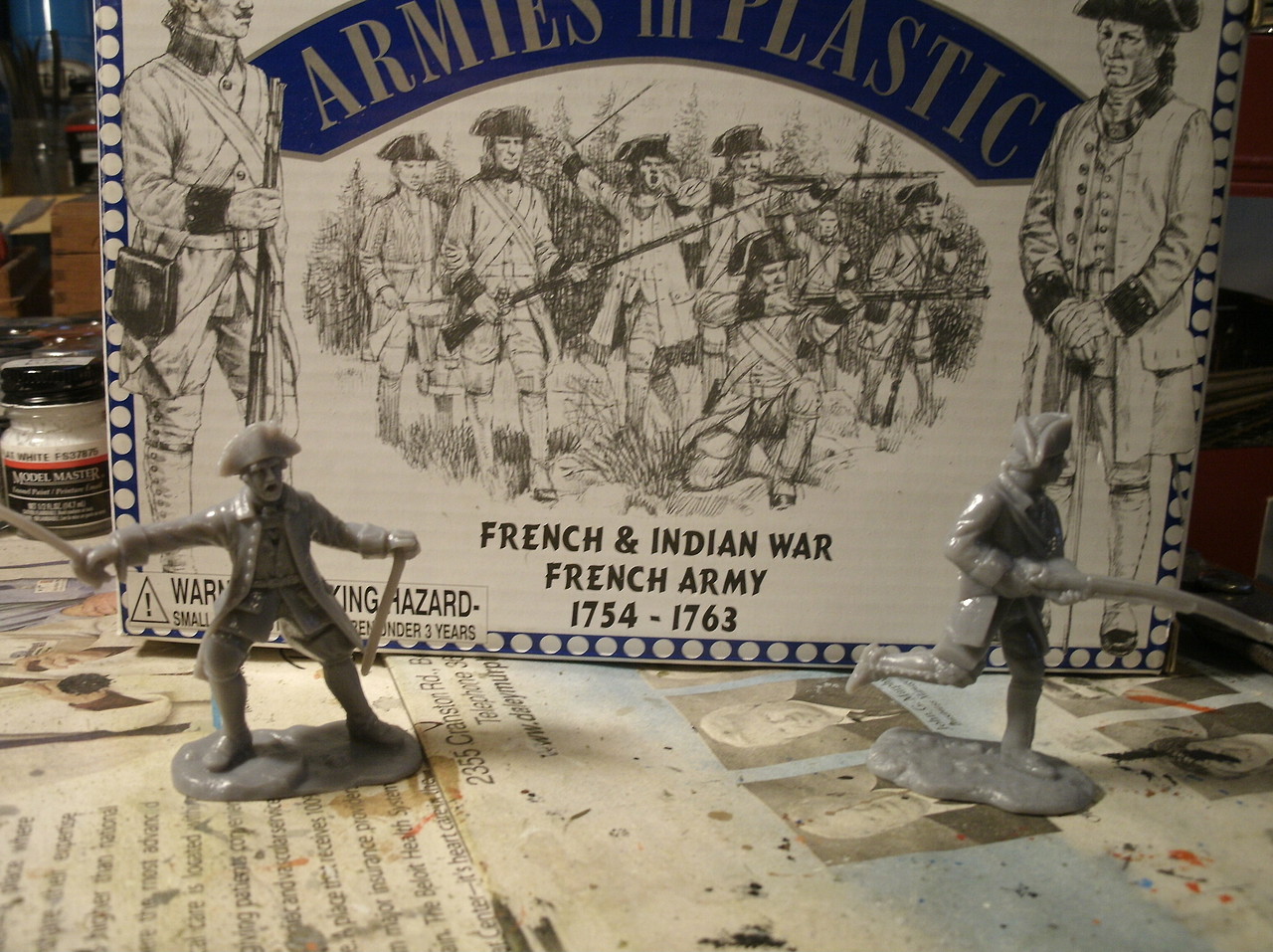 Armies in Plastic French/Indian War French Troupes de la Marine 1/32 CLOSEOUT 