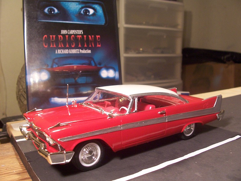 AMT 1958 Plymouth Christine Car (Red) Plastic Model Car Kit 1/25