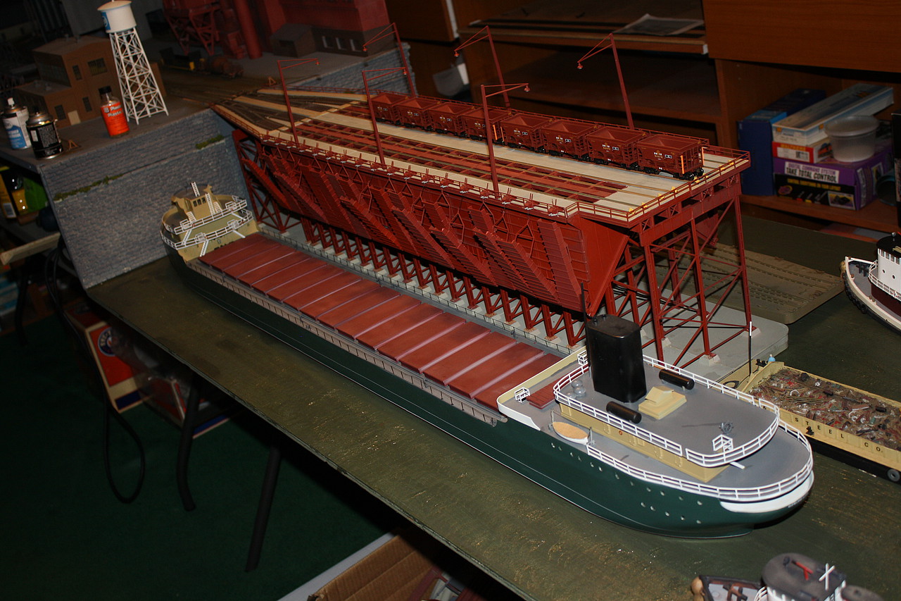 Great Lakes Ore Boat Waterline Hull Kit -- HO Scale Model Railroad