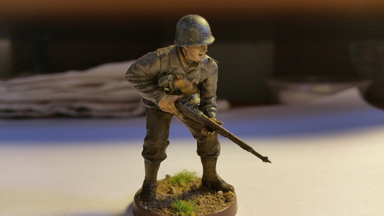 US Army Assault Infantry Soldiers Plastic Model Military Figure Kit