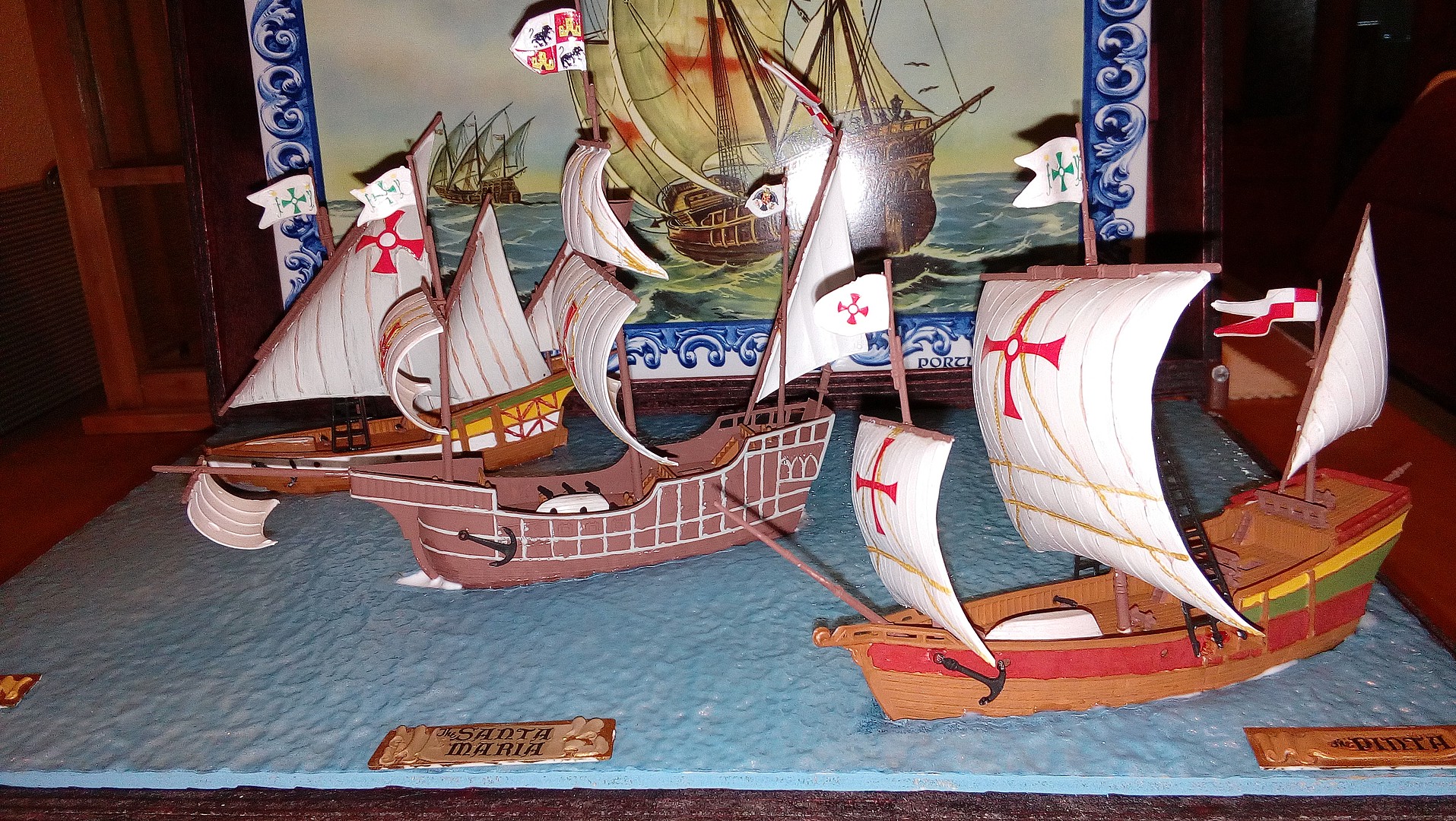 Lindberg Ships of Columbus Nina Pinta and Santa Maria 1 144 for sale online 
