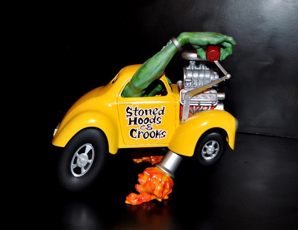 Moebius Von Franco's Stoned Hoods & Crooks Custom Car Plastic 