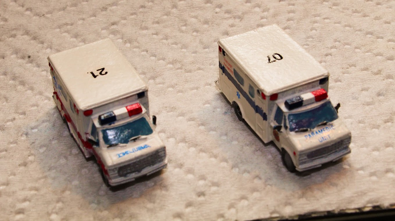 Ambulance (Unpainted Metal Kit) -- N Scale Model Railroad Vehicle ...