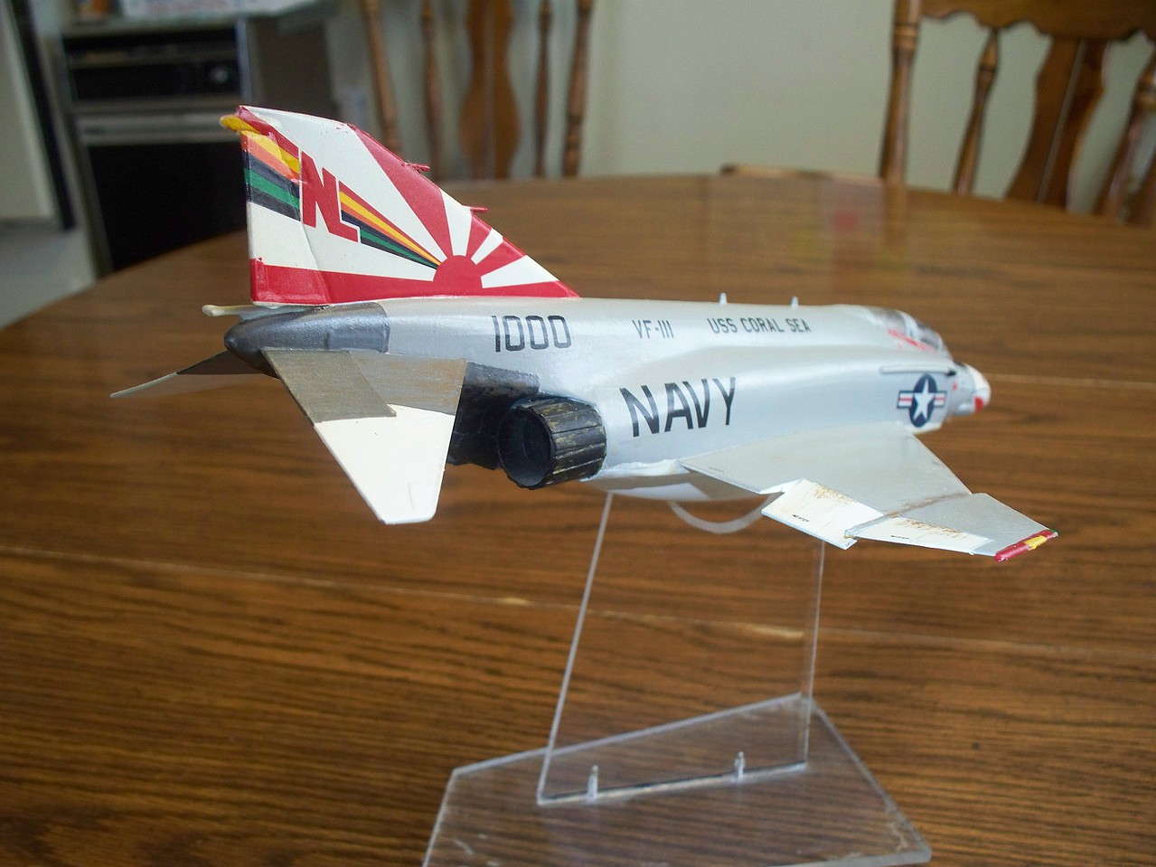 F4J Phantom II One Piece Canopy Plastic Model Airplane Kit 1/48