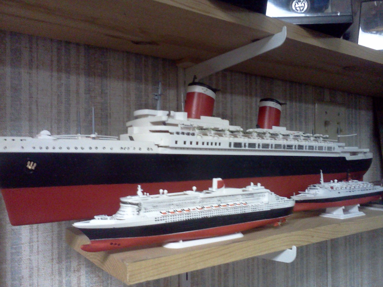 Ss United States Ocean Liner Plastic Model Commercial Ship Kit 1