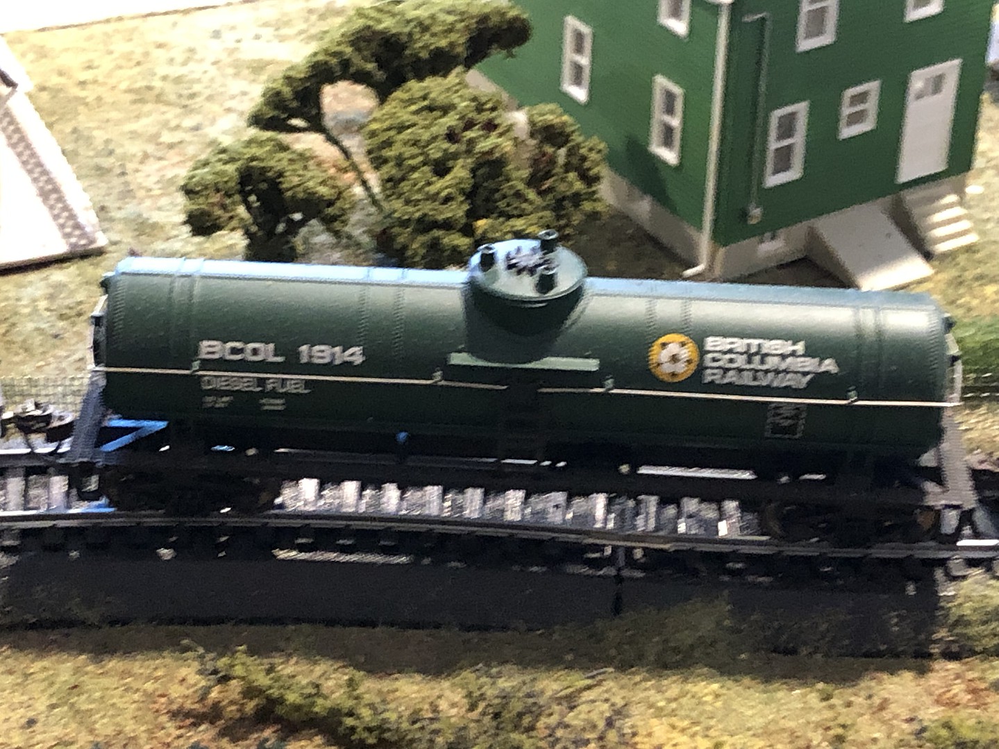 Tank Car Ready To Run British Columbia Railway Model Train Freight
