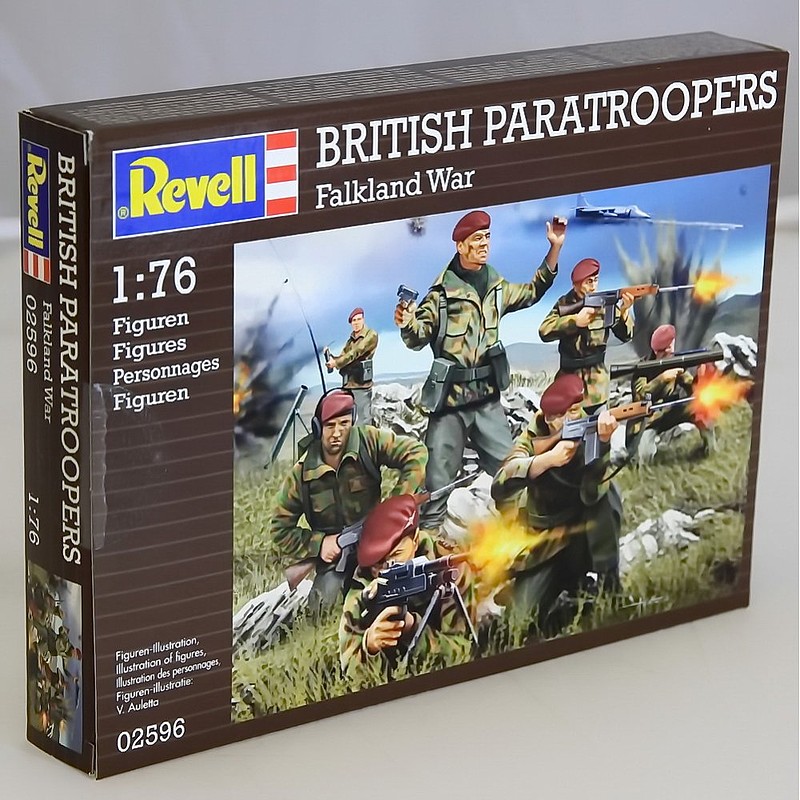 British Paratroopers Falkland War -- Plastic Model Military Figure Kit ...