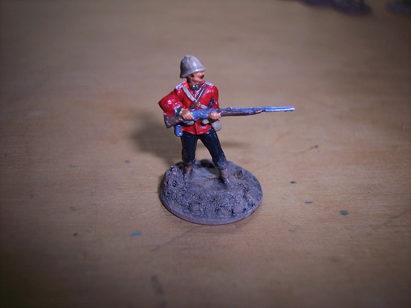 Zulu War British Infantry (32) Plastic Model Military Figure 1/
