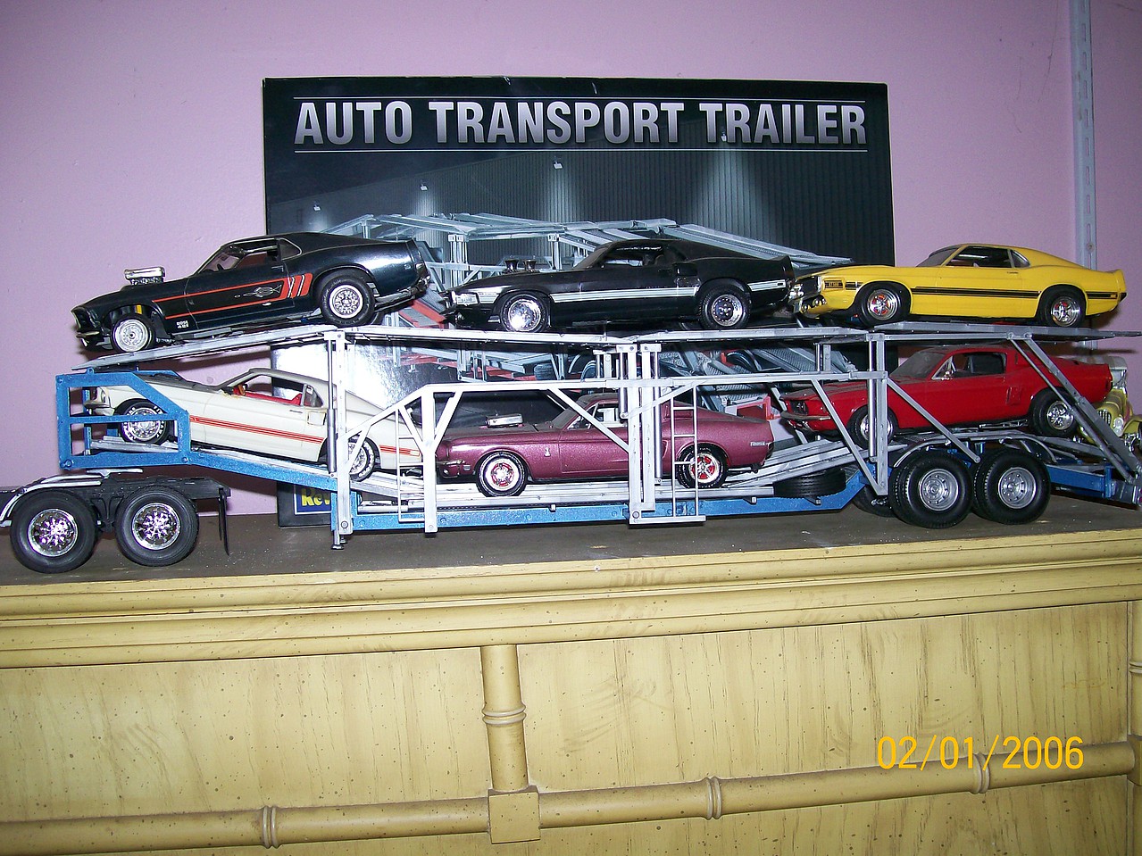 Auto Transport Trailer Plastic Model Trailer Kit 1/25 Scale