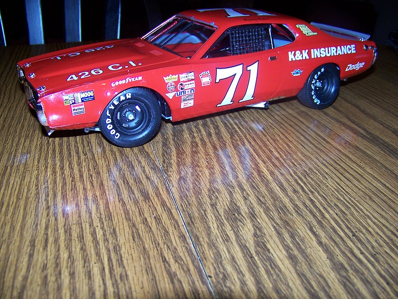 Buddy Baker 1973 Dodge Charger Stock Car -- Plastic Model Car Kit -- 1/ ...