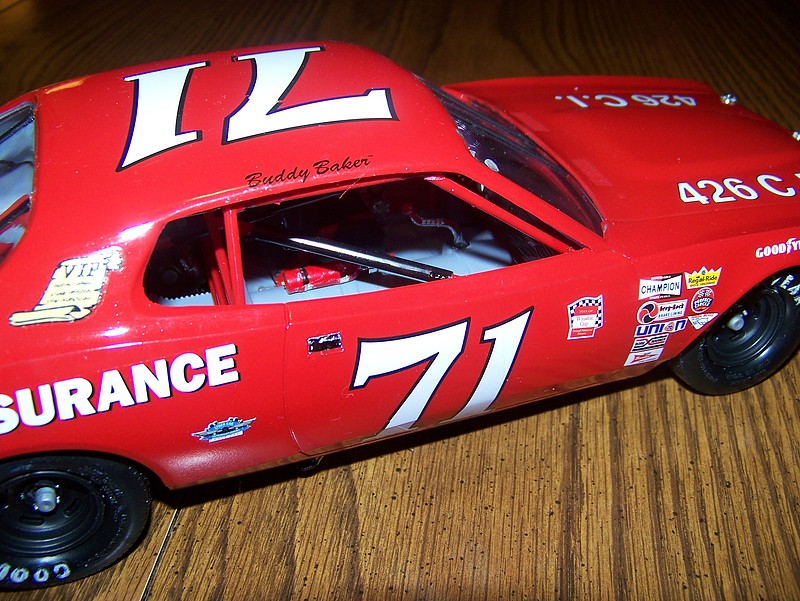 Buddy Baker 1973 Dodge Charger Stock Car -- Plastic Model Car Kit -- 1/ ...