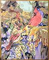 Harvest Time (Cardinal Birds/Grape Vines) (16''x20'')