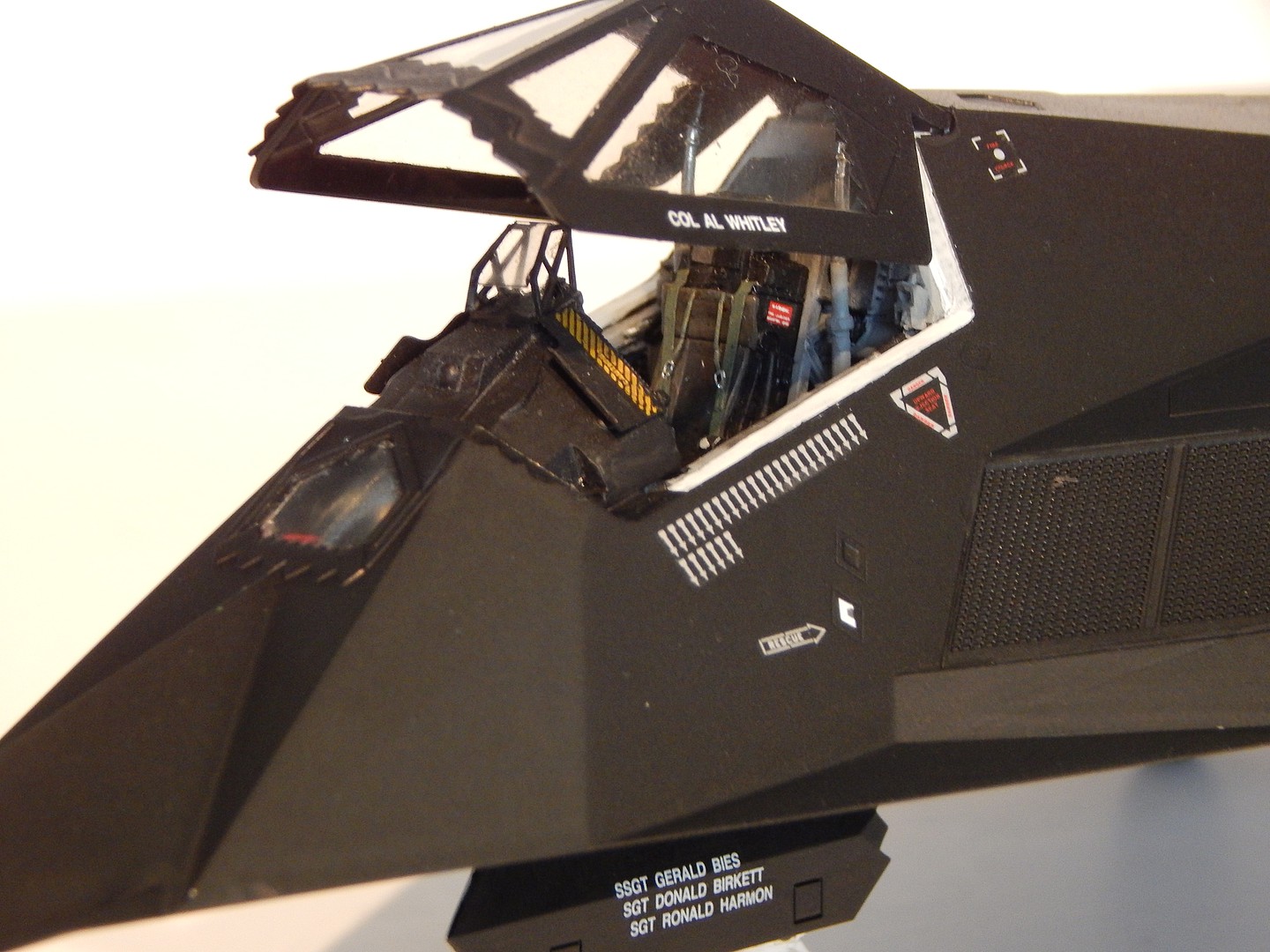 Lockheed F-117A Nighthawk Stealth Aircraft -- Plastic Model