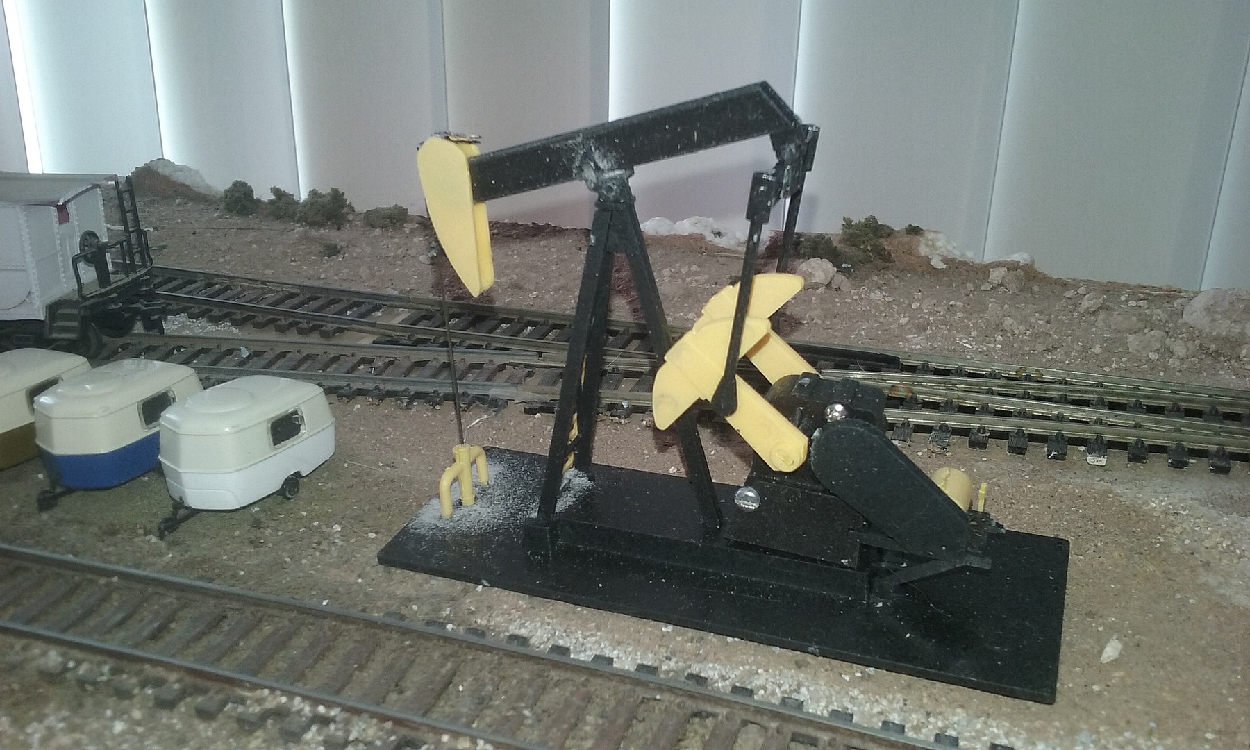 Walking Beam/Horse Head Oil Pump No Motor Kit HO Scale Model