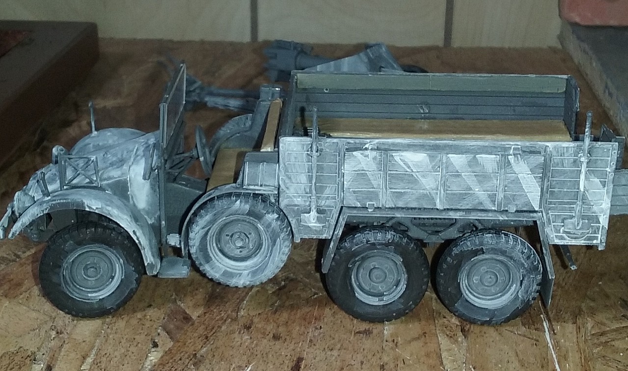 tamiya 6x4 truck krupp protze