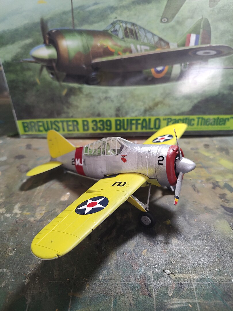 Brewster B-339 Buffalo Pacific Theater Fighter -- Plastic Model ...