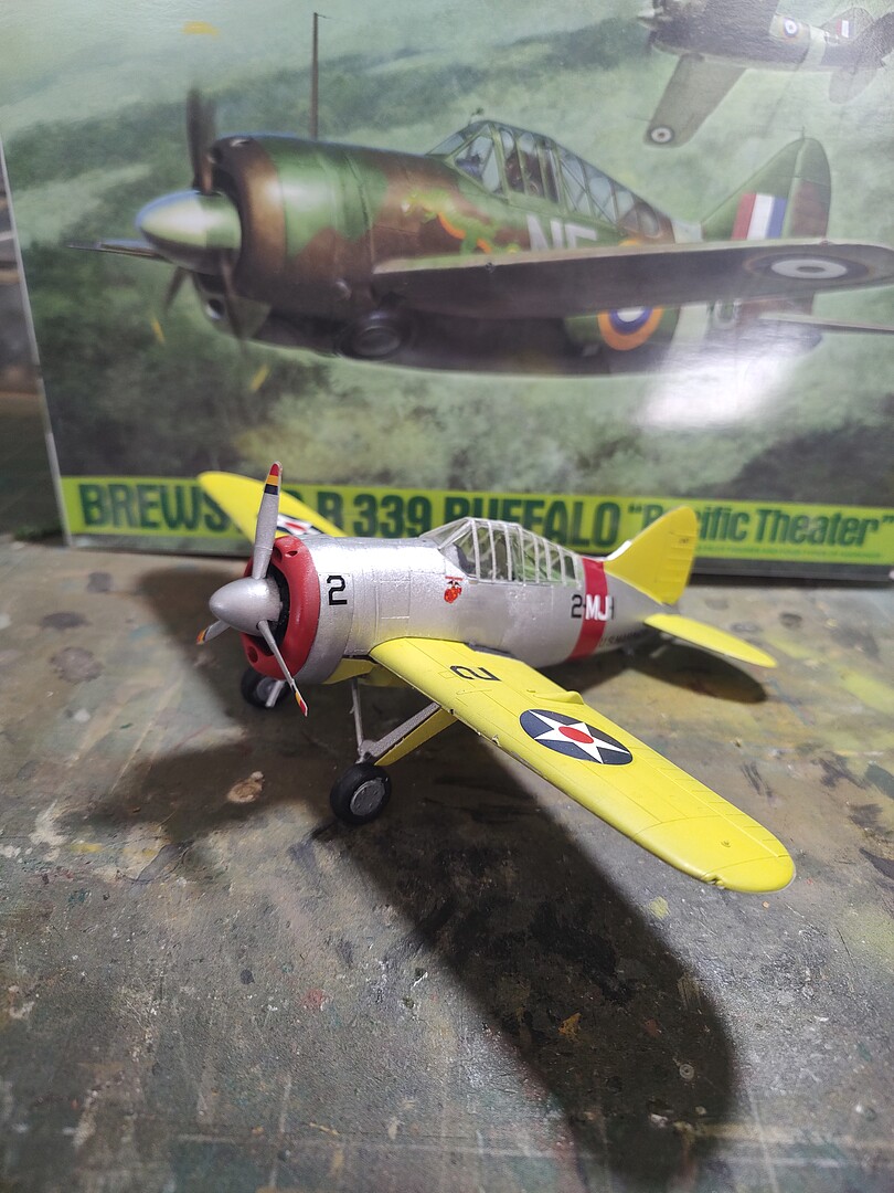 Brewster B-339 Buffalo Pacific Theater Fighter -- Plastic Model ...