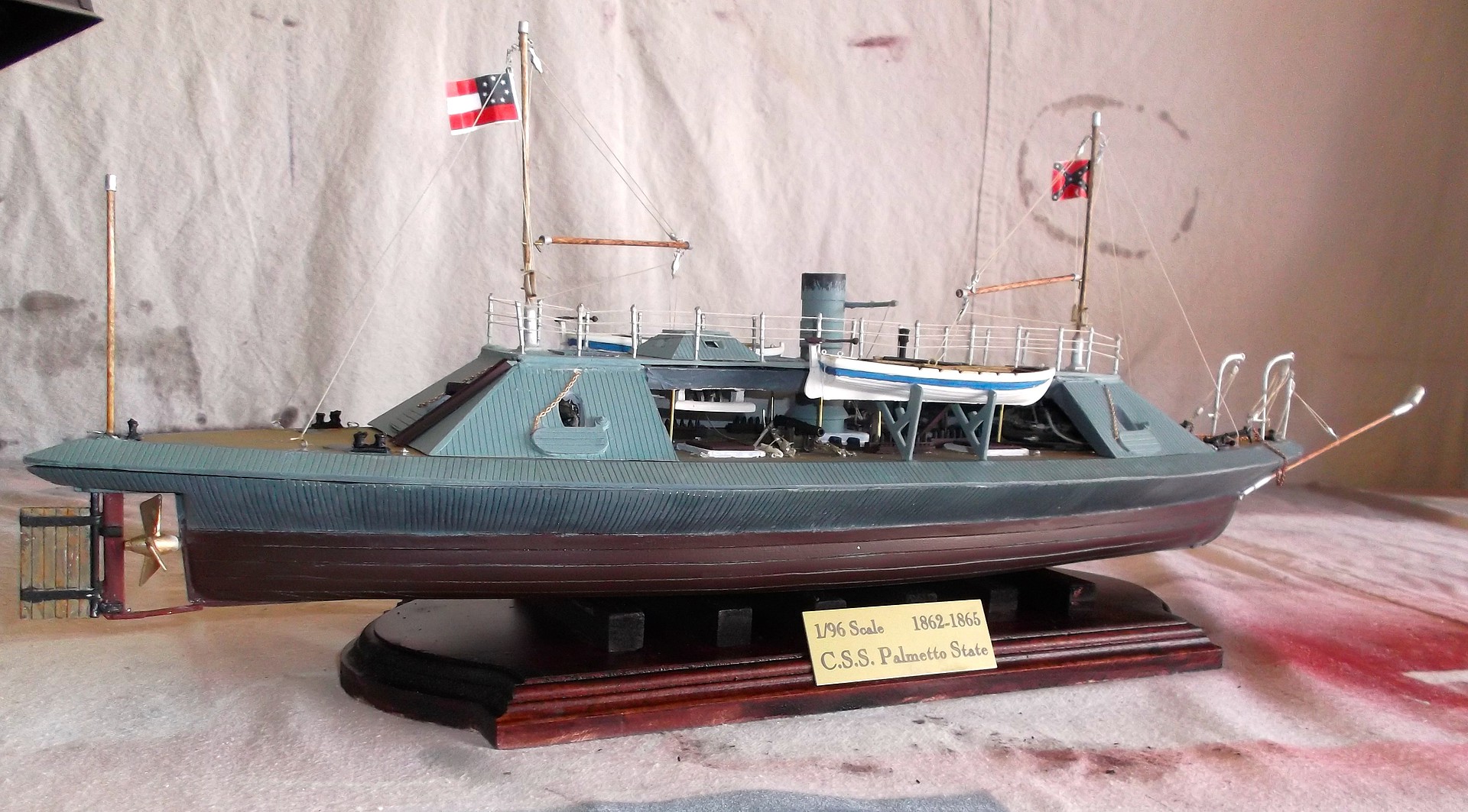 Css Palmetto State Confederate Ironclad Warship Plastic Model | My XXX ...