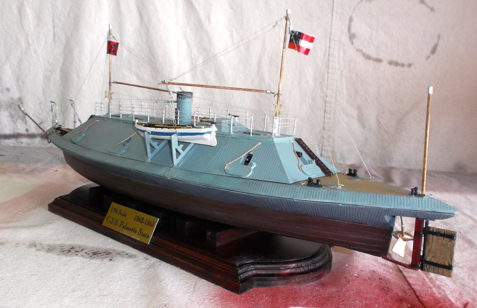 CSS Palmetto State Confederate Ironclad Warship -- Plastic Model ...