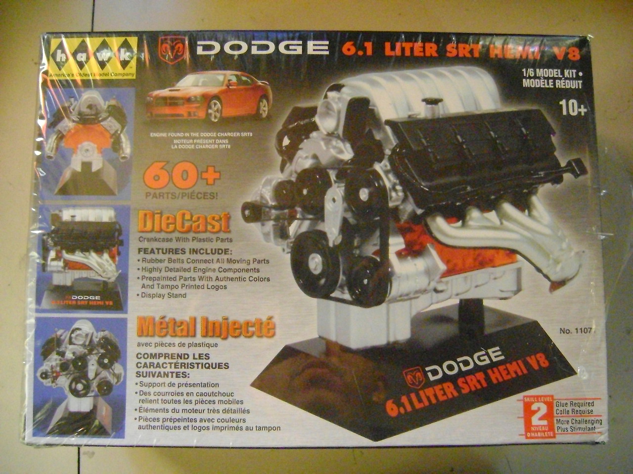 HAWK 1/6 Scale Dodge 6.1 Liter SRT HEMI V8 Diecast Crankcase Plastic Parts 11071 for sale online 