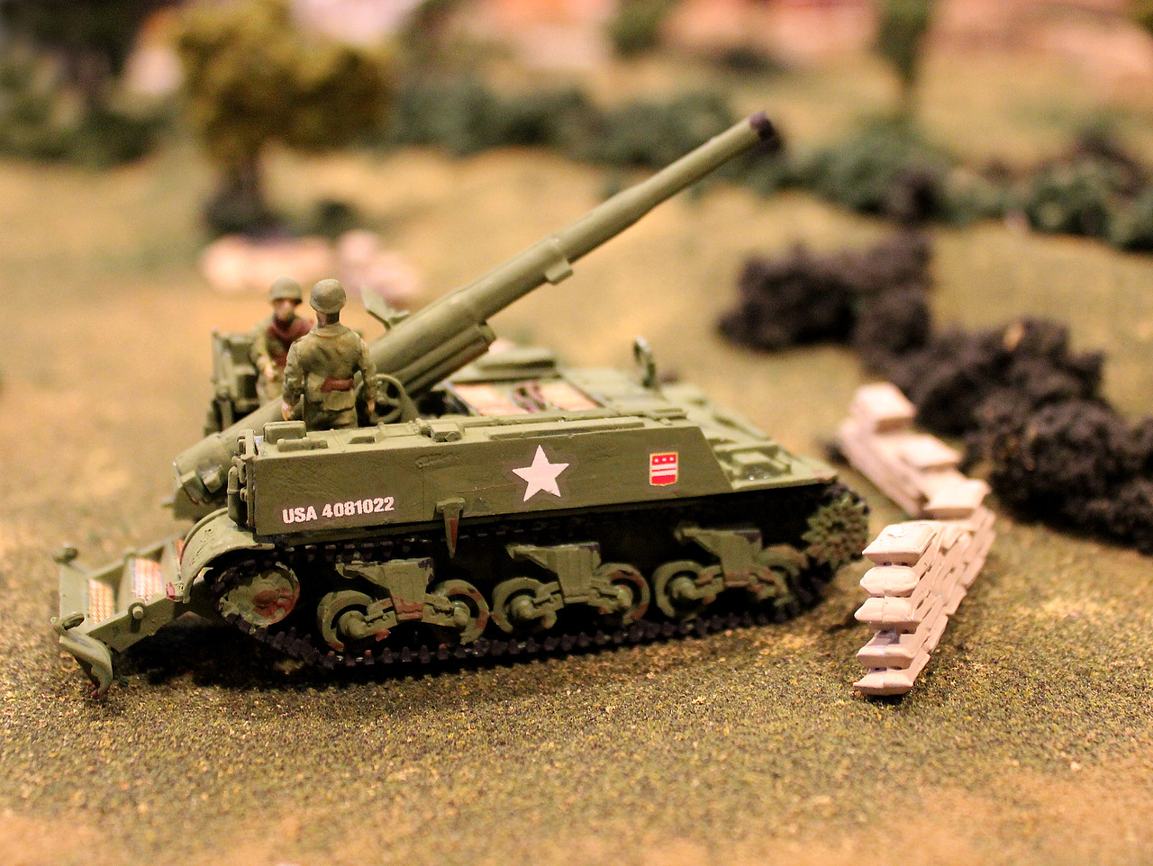 M Mm Us Self Propelled Gun Plastic Model Tank Kit Scale Pictures By