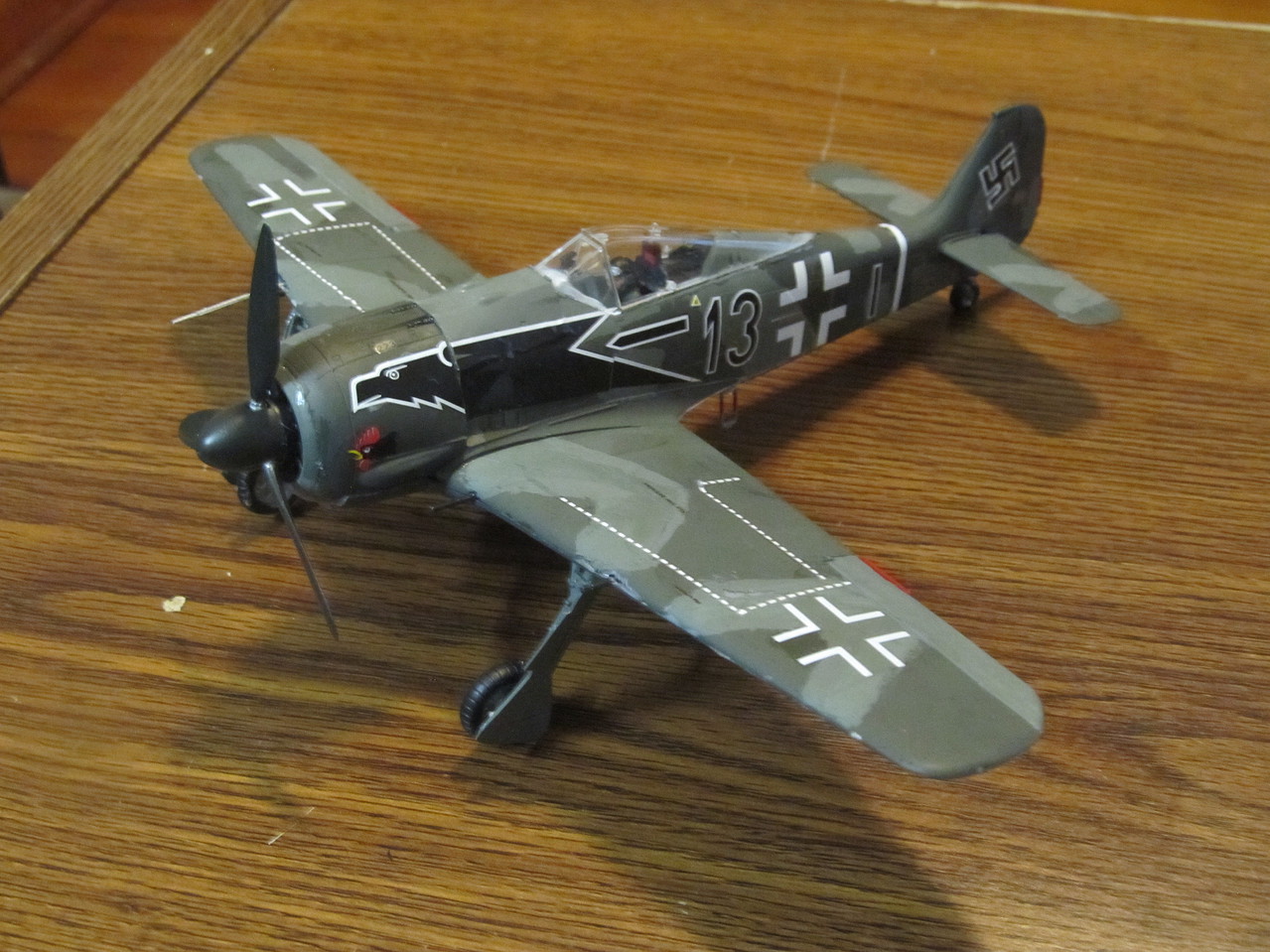 Fw190 A 3 Focke Wulf Plastic Model Airplane Kit 1 48 Scale