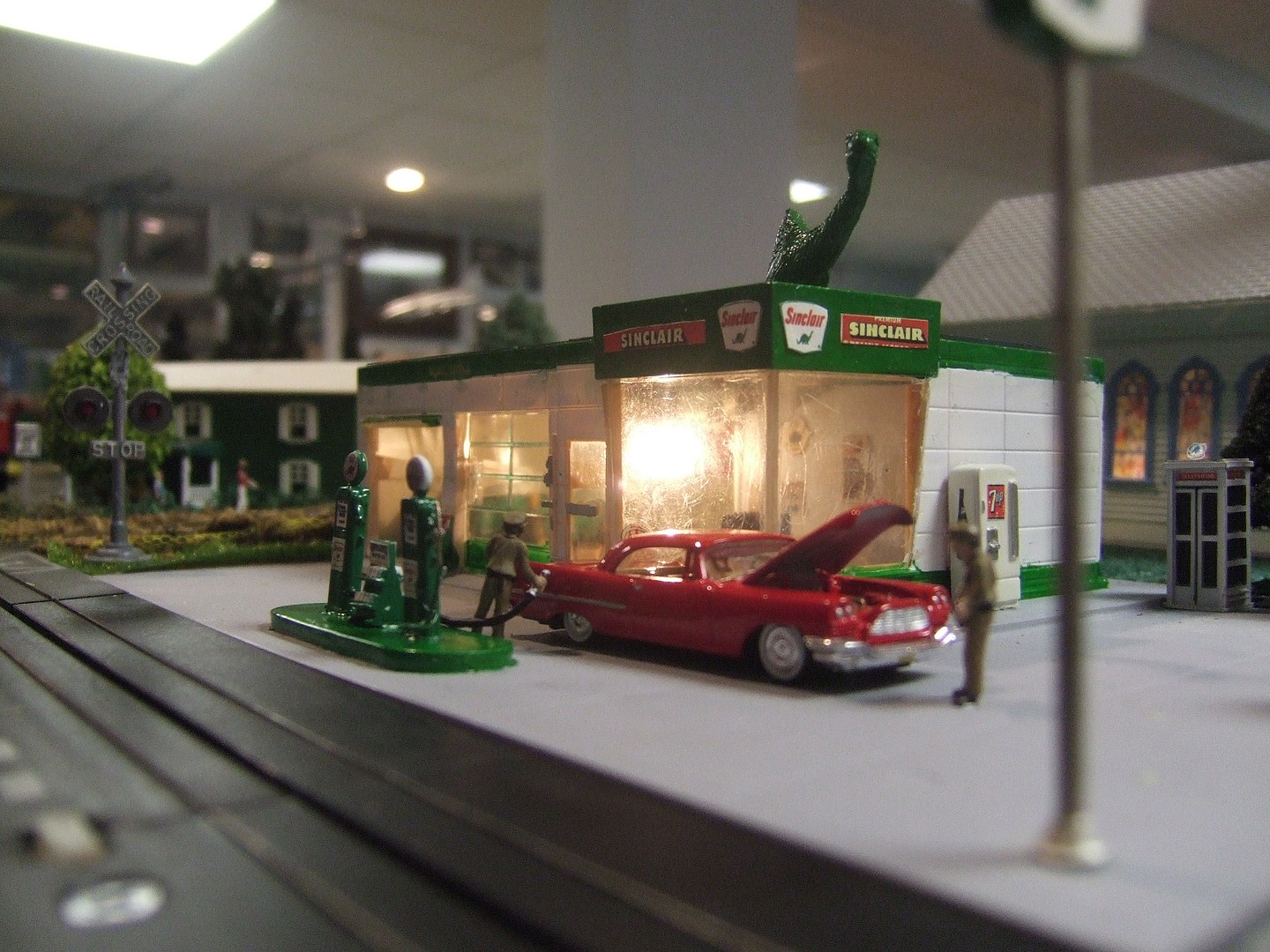 Ultimate Detail Set Sinclair Gas Station Model Railroad Building 139776 ...