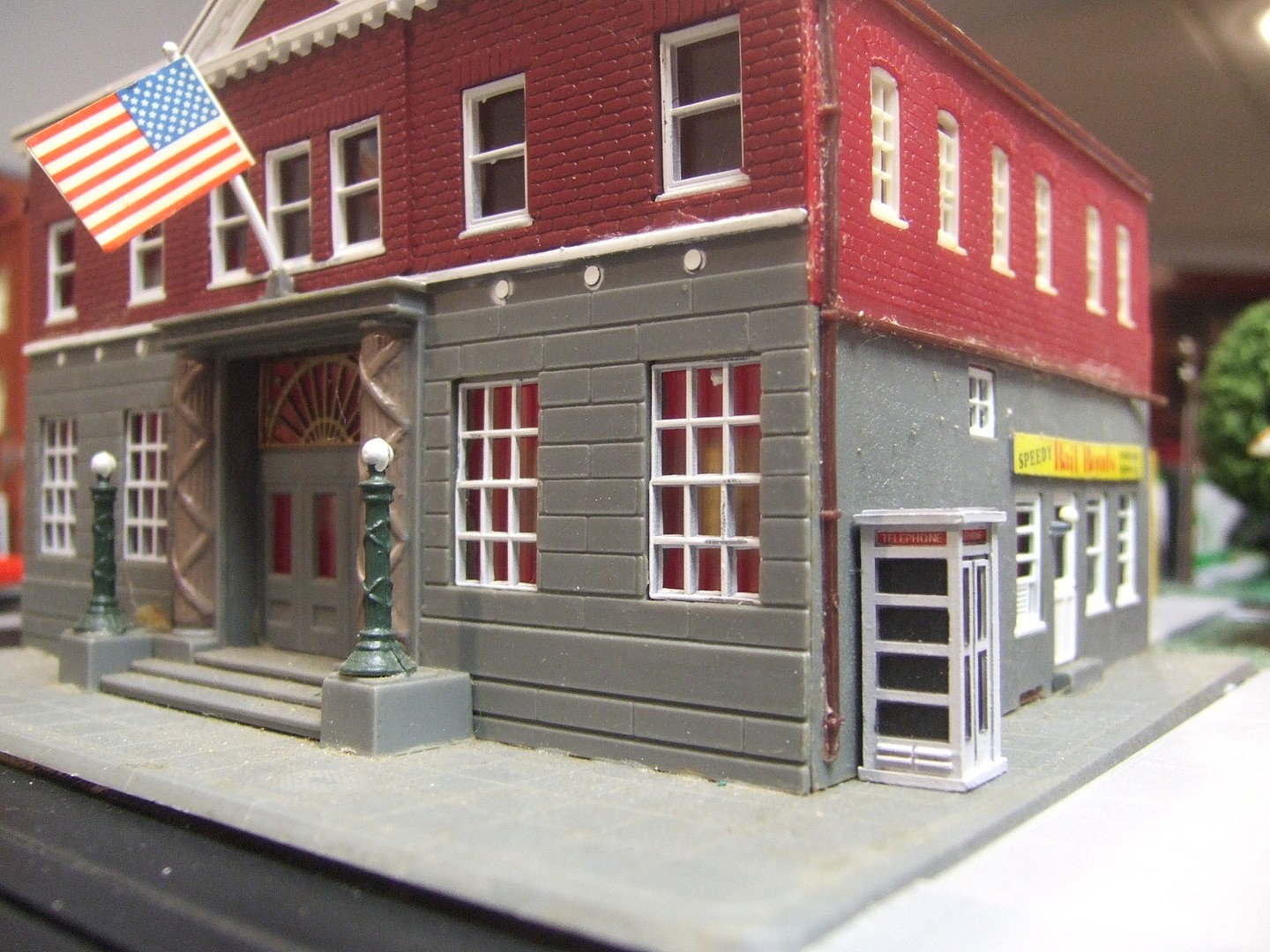 Telephone Booth Assembled Perma-Scene (4) -- HO Scale Model Railroad ...