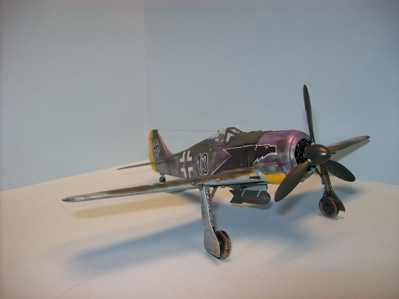 Fw190 A 3 Focke Wulf Plastic Model Airplane Kit 1 48 Scale