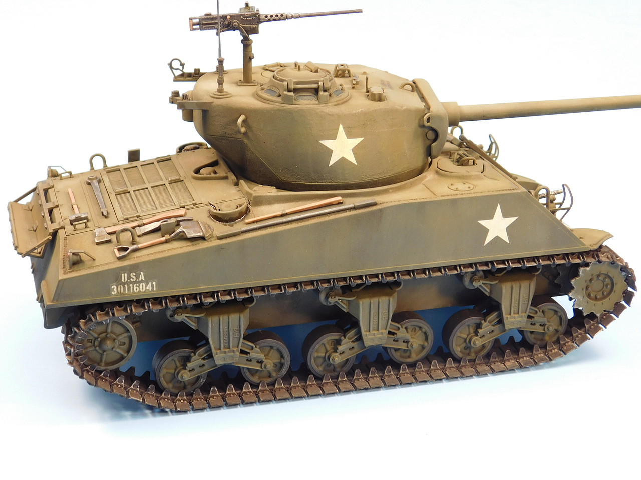 M4A3 (76)W Battle of the Bulge -- Plastic Model Military Vehicle Kit ...