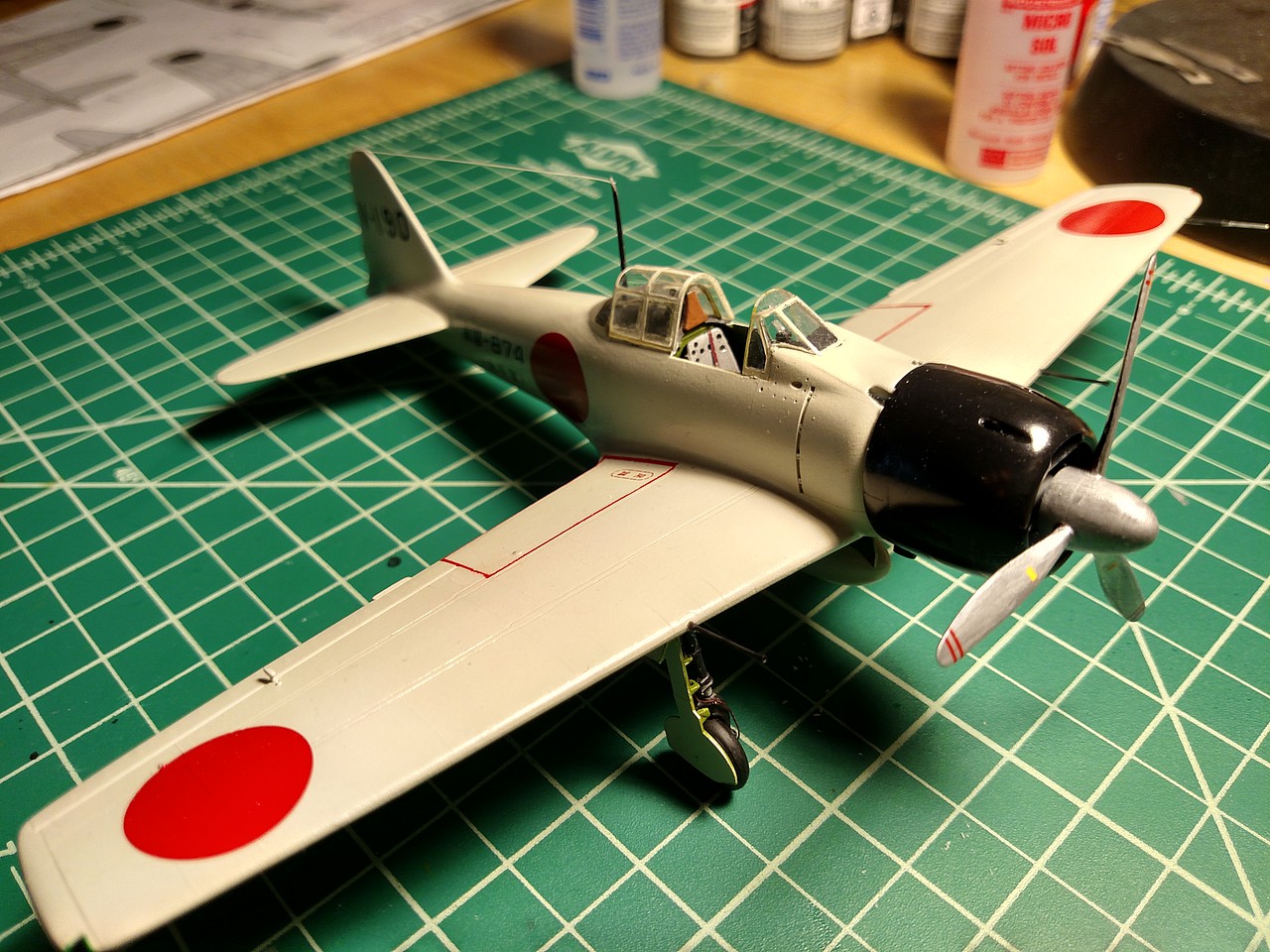 Gallery Pictures Tamiya A6M3 Type 32 Zero Fighter Plastic Model ...