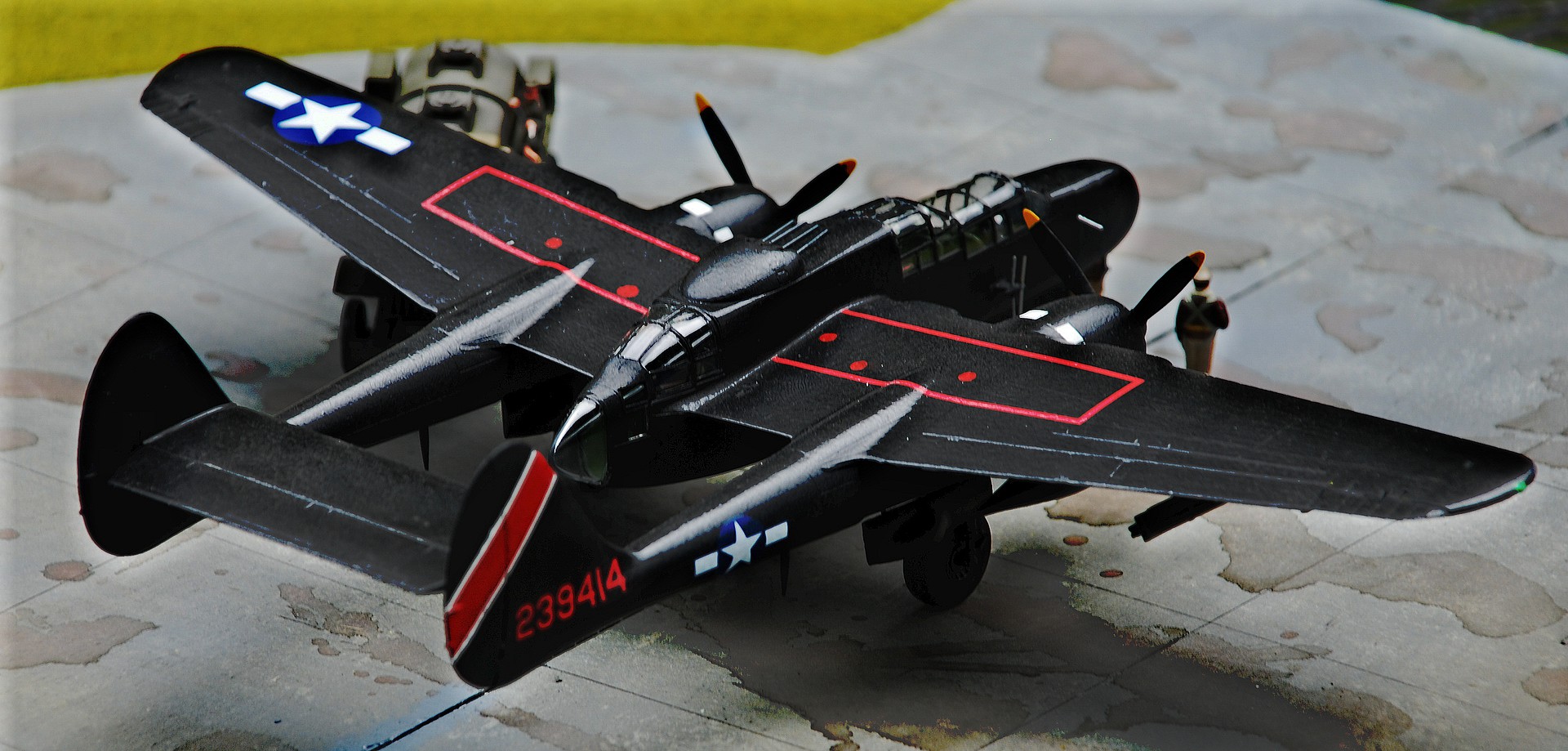 Us P C Black Widow Plastic Model Airplane Kit Scale Pictures By