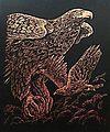 Copper Foil Engraving Art Hawks