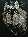Silver Engraving Art Dragon Wolf