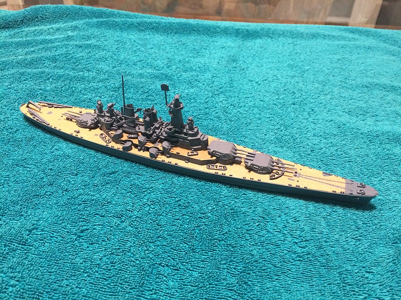 USS Washington BB56 Battleship -- Plastic Model Military Ship -- 1