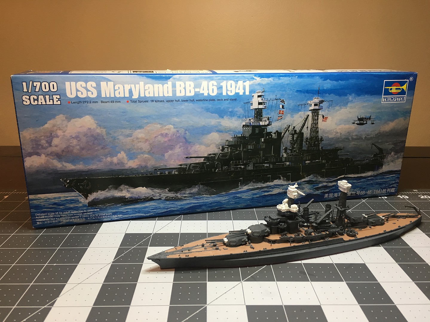 Trumpeter USS Maryland Bb-46 1941 in 1/700 5769 St for sale online 