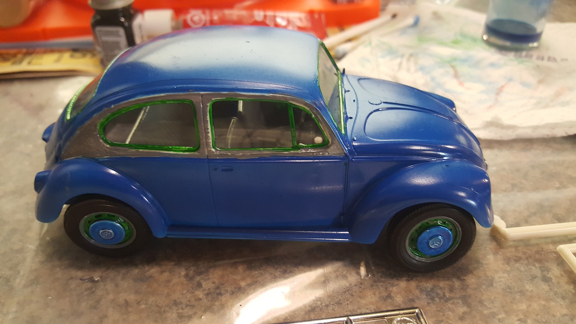 volkswagen beetle scale model